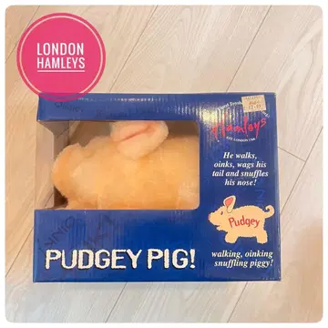 새상품 개봉만 Pudgy Pig 돼지 봉제 인형 런던 Hamleys