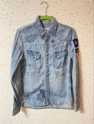 REMI RELIEF 레미 레리프 데님 셔츠 긴팔 일본제 레어 낙서