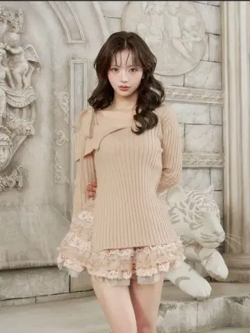 Darich 랜덤 프릴 니트 셋업