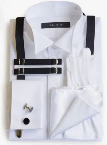 결혼식 윙카라 셔츠와 잡화 5종 세트