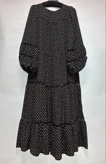 패턴 티어드 원피스