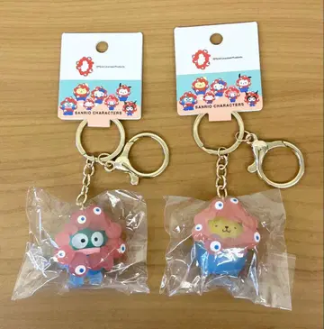 [ 새상품 ] 산리오 미야쿠미야쿠 클리어 컬러 키링 푸딩 한교동