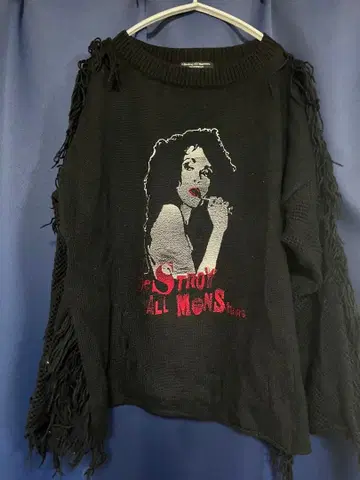 HYSTERIC GLAMOUR 프린지 니트