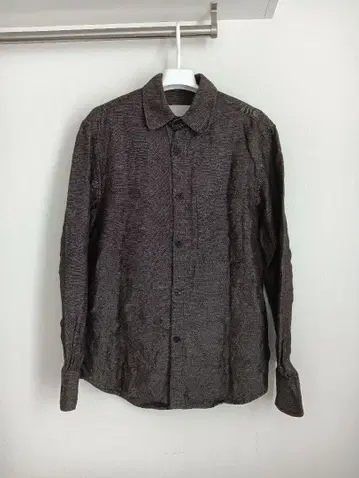 다크 그레이 스트라이프 긴팔 셔츠 S 사이즈