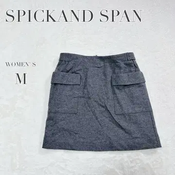 [ 스픽 앤 스팬 ] 미니 스커트 울 100% 캐주얼 안감 심플