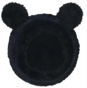 디즈니 미키 베레모 모자 블랙