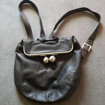 kawakawa 블랙 가죽 백팩 가마구치