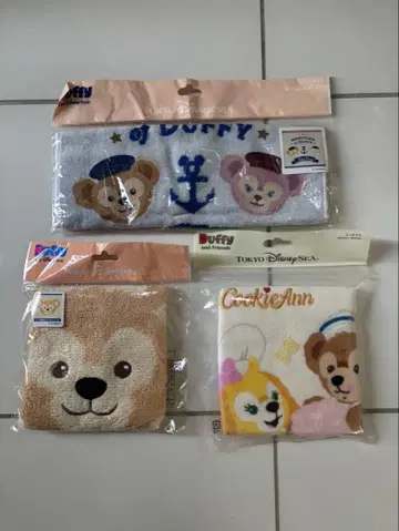 미개봉 새상품 더피 쿠키앙 미니 타월 세트