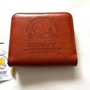 스누피 이단 접이식 지갑