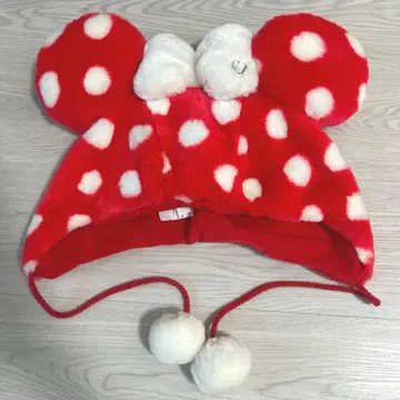 디즈니 팬캡 미니 마우스 빨간색 도트