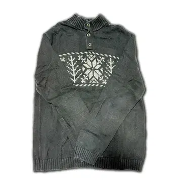 90s CHAPS 니트 눈꽃 패턴