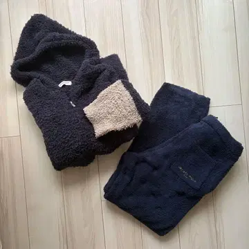 젤라또피케옴 룸웨어 상하의 세트 남성용 네이비