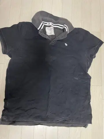 Abercrombie & Fitch 블랙 피케 셔츠 XXL