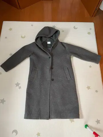 로리즈팜 메리노 에어 후드 부착 롱 코트