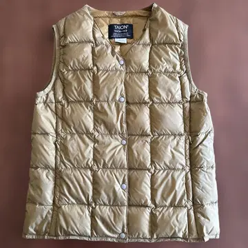 TAION 베이지 퀼팅 베스트