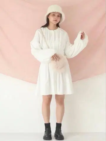 MUGUET 코르셋 미니 원피스 화이트