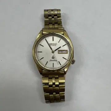 작동품 SEIKO 세이코 실버 웨이브 쿼츠 데이데이트