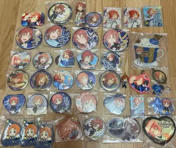 앙스타 츠키나가 레오 코롯타 응원 캔뱃지 마루카쿠 난자타운 색지