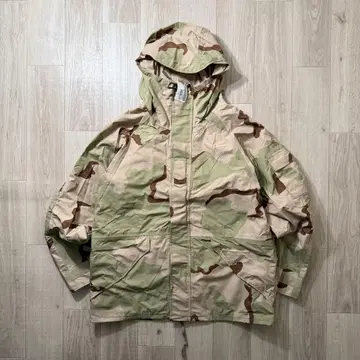 데드! 미군 실물 Gen1형 ECWCS 고어텍스 후드티 L 데저트 카모