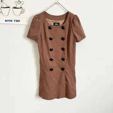 질스튜어트 반팔 원피스 자켓 깔끔한 성숙/러블리 가을 컬러