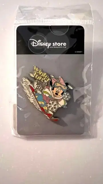 [ 새상품 미개봉 ] 디즈니 미니 스키 핀 배지