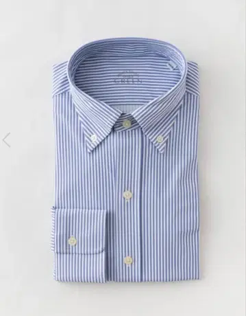 미사용 새상품 ONLY 온리 스트레치 버튼 다운 셔츠 LL 블루