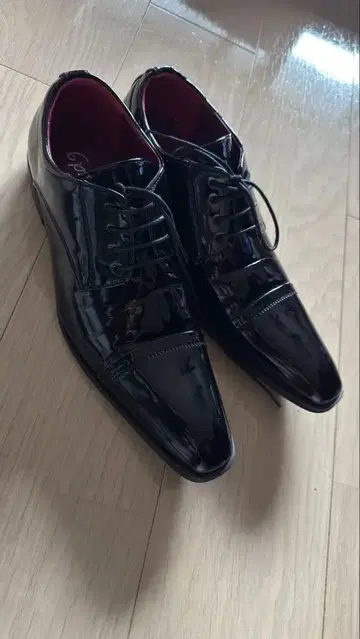 Cloud9 결혼식 신랑 키높이 신발 에나멜 블랙 가죽 신발