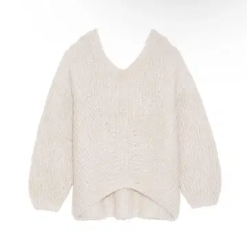 SNIDEL 모헤어 V넥 풀오버