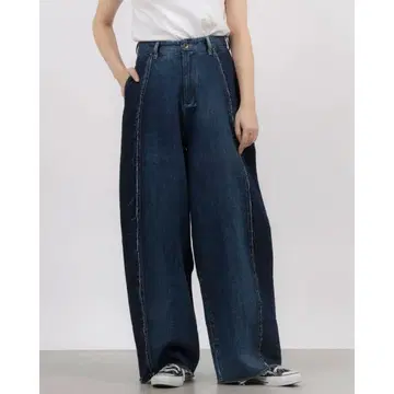 베르소 라이트 온스 코쿤 프린지 데님