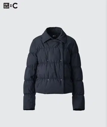 [택 포함 새상품] 유니클로C 다운 숏 자켓 블랙 M