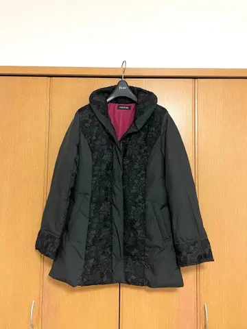 간사이비스 KANSAI BIS 총 자수 다운 코트