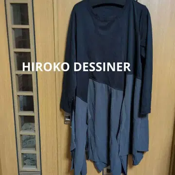 (HIROKO) 비대칭 디자인 롱 원피스