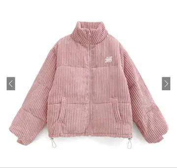 [ GRL ] 그레일 로고 자수 코듀로이 다운 자켓