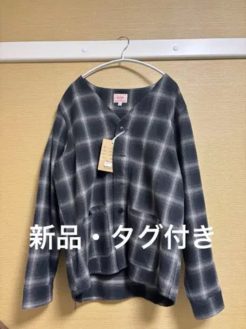 BIG MIKE 블랙/그레이 체크 무늬 M