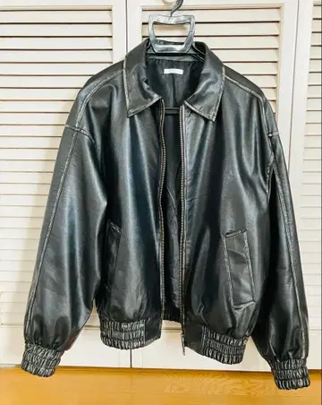 어반 리서치 빈티지풍 페이크 가죽 자켓
