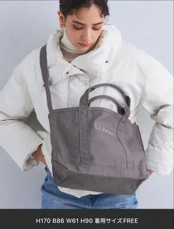 새상품급 L.L.Bean 그레이 토트백
