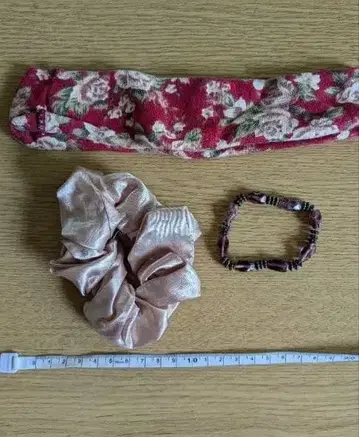 90s 빈티지 fairygrunge 꽃무늬 터번 스크런치 팔찌