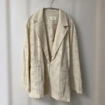 [ Eaphi ] jacquard back ribbon jacket