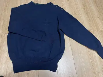 IENA 네이비 긴팔 스웨터 버튼 포함