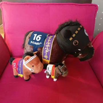 딥 임팩트 미니 서러브레드 컬렉션 경주마 봉제 인형 3개 세트