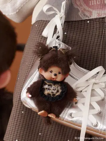 [ monchhichi x jouetie ] 레오파드 키체인