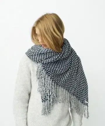 TROVE (트로브) MIX BLANKET 대형 스톨 담요