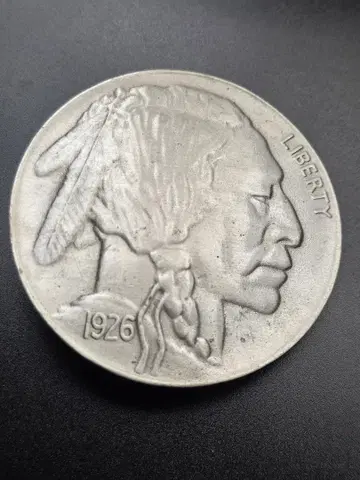 벨트 버클 1979년산 앤티크 인디언 헤드 니켈