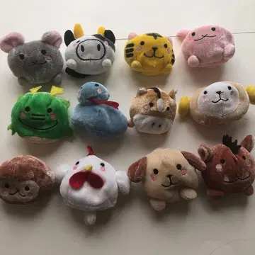 십이지신 캐릭터 오테다마 세트 복조리 포함