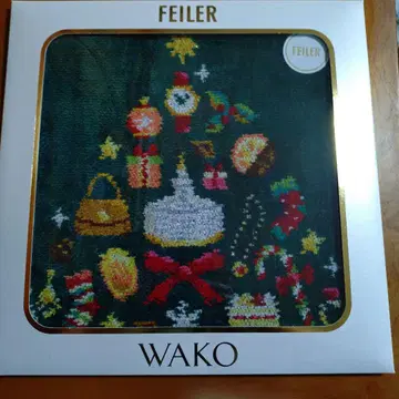 FEILER 와코 WAKO TREE 그린 손수건