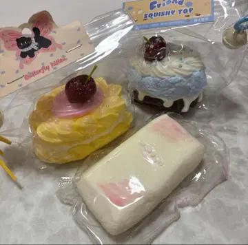 [ 최종 가격 인하 ] 체리 케이크 스퀴즈 해외 실리콘 3세트 묶음 판매