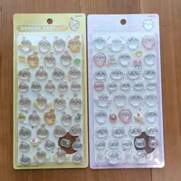 모자 꽁지 드롭 씰 치이카와 토끼 세트