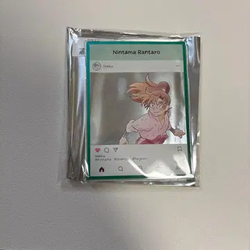 닌타마 젠포지 잇사쿠 인스타풍 아크릴 트레이딩 카드 플레이트