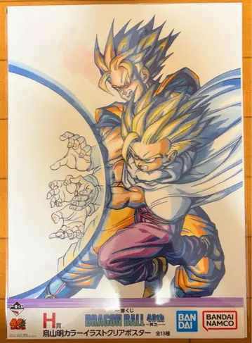 제일복권 드래곤볼 40thH상 클리어 포스터 ( 부자 에네르기파 )
