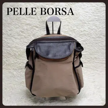 [ 세일 중 ] 페레볼사 백팩 카키 베이지 출퇴근 통학 나일론 가죽